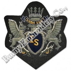 Bullion Wire Hands Embroidered Badges